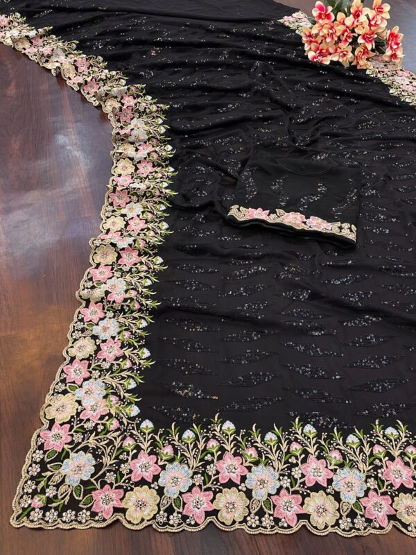 designer saree - Image 3